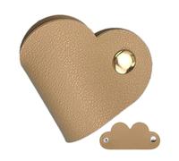 Sangles de rangement pour écouteurs, support pour câble de charge | Organisateur de câbles portable en cuir PU en forme de cœur - Organisateur de câbles avec support pour charge en VAR