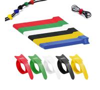 Sangles de rangement réutilisables - Sangles de rangement de câbles auto-agrippantes pour appareils électroniques, fils, chargeurs - Attaches de câble Velcro réglables pour la gestion des fils (60