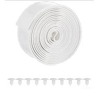 Sangles de rechange pour chaises de piscine et de plage - En PVC résistant aux intempéries - Fixation sécurisée - 3 m - Blanc