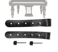 Sangles de rechange pour support de piano 2 pièces en cuir PU réglables | Bandes de verrouillage de clavier pour studio à domicile, concerts, spectacles, cours de musique,