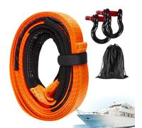 Sangles de remorquage de récupération - Corde de remorquage lourde - Avec crochets - Corde d'extension de treuil - Fournitures robustes pour économiser des arbres - Accessoires de voiture pour camions