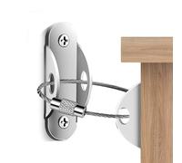 Sangles de sécurité pour meubles, kit anti-basculement pour meubles - Sangles de sécurité TV robustes - Connecteur mural de support de sécurité pour meubles, protège les animaux domestiques des chutes