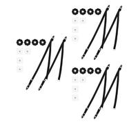 Sangles de Sécurité pour Téléviseur 6 Pièces en Sangle Webbing Noire | Ancrage pour Meubles et Commode, Usage Salon, pour Bébé, Supporte une Forte Charge