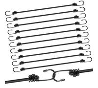 Sangles de Serrage moinkerin Tendeurs Elastique avec Crochets,12 Pièces 60CM Elastique Résistant Sandow Elastique pour Sécuriser Les Bagages, Les Porte-Bagages, Les Campements, Les Motos, Les Bâches