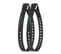 Sangles de serrage vélo recyclées 66cm noires Fixplus - Pack de 2