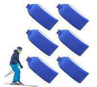 Sangles de ski - Porte-skis rembourrés, attaches de transport réglables | Ensemble de protection léger 6 pièces, fermeture sécurisée avec scénario de rangement de sports de neige, voyage et scénario