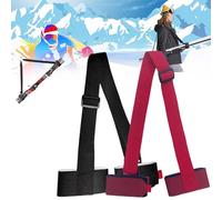Sangles de Ski Skimate 2 pièces, bandoulière réglable pour Snowboard, Sangle de Transport de Ski, Sangles de Fixation pour Snowboard (A)
