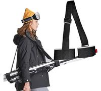 Sangles De Ski Skimate Bandoulière Réglable pour Planche à Neige Accessoires De Sport d'hiver Porte-Ski Skimate pour Le Transport Le Voyage Et Le Rangement (Noir)