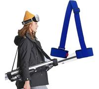 Sangles De Ski Skimate Bandoulière Réglable pour Planche à Neige Accessoires De Sport d'hiver Porte-Ski Skimate pour Le Transport Le Voyage Et Le Rangement (Bleu)
