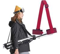 Sangles De Ski Skimate Bandoulière Réglable pour Planche à Neige Accessoires De Sport d'hiver Porte-Ski Skimate pour Le Transport Le Voyage Et Le Rangement (Rouge)