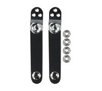 Sangles de soufflet d'accordéon en cuir synthétique avec kit complet avec 2 sangles et 4 boucles pour accordéon de basse (8,6 cm)