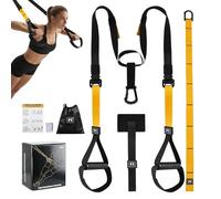 Sangles de Suspension Kit d'entraînement, Sangle Musculation,Sangles Trainer, Ensemble d'Entraînement Avec Ancrage de Porte Réglable pour Exercice Complet du Corps, capacité de charge de 400 kg
