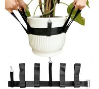 Sangles de transport pour bacs à plantes, sangles de levage de jardin avec crochets de bord et poignées antidérapantes pour un transport facile des pots de fleurs, des bacs à plantes, des pierres et