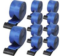 Sangles de treuil - 4" x 30' - 6000 lbs de capacité de charge - 18000 lbs de résistance à la rupture - Sangles pour camions avec crochet plat - pour remorques, fermes, sauvetages, protection des arbre