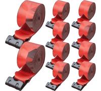 Sangles de treuil - 4" x 30' - 6000 lbs de capacité de charge - 18000 lbs de résistance à la rupture - Sangles pour camions avec crochet plat - Contrôle de charge pour remorques, fermes, sauvetages, p