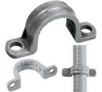 Sangles de tuyau en PVC fiables à 2 trous pour un montage sécurisé et organisé de tuyaux en PVC, conduits et câbles, certifié UL pour la sécurité (1,9 cm)