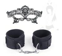 Sangles de yoga en nylon noir pour les mains, lot de 2 pièces La tension réglable facilite les postures de yoga, indispensable pour les amateurs de yoga