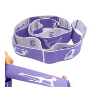 Sangles de yoga pour étirements, sangles d'étirement de yoga, Civière physique de jambe à sangle flexible avec boucles, Bandes de Fitness d'exercice, bandes de sangle de Yoga de résistance pour l'entr