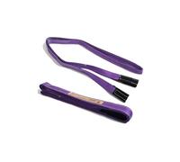 Sangles d'élingue de levage Élingue de grue plate Polyester 1M Élingues de levage Capacité de charge 1 tonne pour le levage, le remorquage, la traction (Violet)