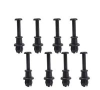 Sangles D'étagère Arrière Compatible avec VW pour Golf 5 Mk6 pour pour Up pour T-Cross Sangles Coffre Clips Fixation pour Tablette Arrière Crochet Pivotant 1M6867574A(8pcs)