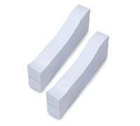 Sangles d'organisation de trésorerie en papier blanc de 19,2 x 2,9 cm pour le regroupement de reçus de caisse et la manipulation de l'argent liquide, organisation de comptabilité, classement des reçus
