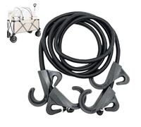 Sangles élastiques avec mousqueton, corde élastique robuste de 2 m, avec crochets, corde extensible pour une fixation sûre pour bateau, tente, équipement de fitness, camping, galerie de toit
