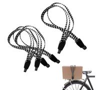 Sangles Élastiques pour Bagages,3 Pcs Tendeurs Elastique avec Crochets Robustes Sangle de Vélo Elastique Tendeurs Plats Elastique avec Crochets pour Moto Fixation de Casque Bagages Sac en Bandoulière