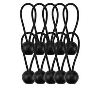 Sangles élastiques - Sangles élastiques Noires résistantes aux intempéries avec Boules,Cordons élastiques avec Boules, Cordon d'arrimage Robuste pour abri, belvédère, Camping, Tente, auvent