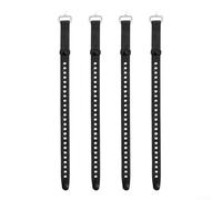 Sangles en caoutchouc avec système de boucle stable pour maintenir l'intégrité de la charge pendant les voyages et l'utilisation hors route (30 cm x 2,5 cm, noir)