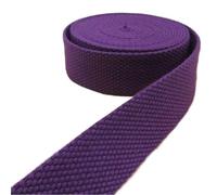 Sangles en coton, sangles tissées, Cotton Webbing Strap 5 Meters Multicolor for DIY Sewing Bag Belt Accessories(Deep purple)