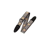 Levy's M8HT-13 Sangle de Guitare Jacquard Weave Poly Back & Leather Ends 2" 60's Hootenanny - Style 13