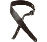 Martin Sangle pour guitare A0045 en cuir marron, slim, logo en relief, largeur 2,25"