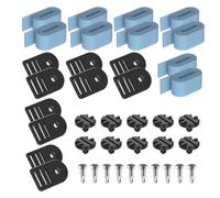 Sangles pour Bâche Solaire de Piscine - Ensemble De Fixation pour Enrouleur De Bâche De Piscine,Fixateur à Prise Ferme Installation Facile pour Terrasse Jardin Maison