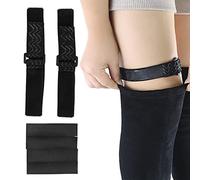 Sangles pour Bottes au Genou, 2 Pièces Sangles pour Bottes au Genou Réglables Bottes Antidérapantes Ceinture Fixe Sangles pour Bottes Hautes Anti-chute avec 4 Rubans Adhésifs