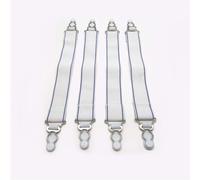 Sangles pour Draps Ajust?s Fresh Ideas - 4 pi?ces, toutes tailles, couleur blanche, marque Bed Maker's