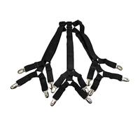 Sangles pour fixer les draps : 12 x 12 x 4 cm. Bandes élastiques de préhension pour matelas qui comprennent douze clips, design d'ancrage à six voies