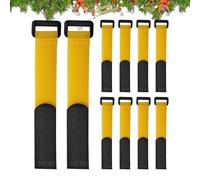 Sangles pour guirlandes réglables - Lot de 10 attaches pour guirlandes d'échelles, de fixation réutilisables | sangles de fixation flexibles pour accrocher | pour la porte, le porche, les