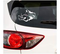 Sanglier autocollant feuille décor voiture accessoires sanglier tête motif sanglier chasseurs forestiers autocollant voiture (blanc, petit set K138 K137)