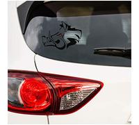Sanglier autocollant feuille décor voiture accessoires sanglier tête motif sanglier chasseurs forestiers autocollant voiture (noir, petit set K138 K137)