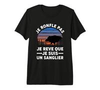Sanglier Chasseur | Chasse Aux Sangliers | Rêve Nuit Sommeil T-Shirt Haut de Gamme