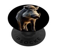 Sanglier Chasseurs Gibier Cochons PopSockets PopGrip Adhésif