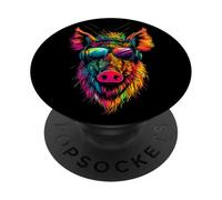 Sanglier Chasseurs Gibier Cochons PopSockets PopGrip Adhésif
