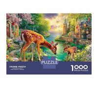 Sanglier Coffret Puzzle 1000 Pièces Papier Écologique pour Seniors Anti-Stress, 38x26cm/1000pcs