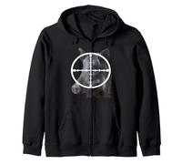 Sanglier de Chasse au Porc dans la portée Vector Art 1 Sweat à Capuche