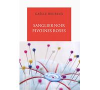 Sanglier noir, pivoines roses