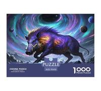 Sanglier Sauvage 1000 Pieces Jigsaw Puzzles for Adults Challenging Game Stress Relieving Entertainment Cultivate The Spirit of Teamwork for Adults and Kids, Age 12 Years Up 70x50cm/1000pcs