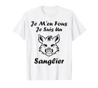 Sangliers Animaux mignon Je m'en fous je suis un sanglier T-Shirt