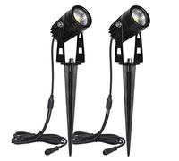 SanGlory 2 x 3W LED Spot de Jardin Sans Prise (Uniquement Adapté aux Lampes de Jardin 4 et 8 Pièces sur Ce Lien, NE Peut PAS Etre Utilisé Seul ou Avec D'autres Produits)