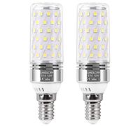 SanGlory Ampoule LED E14 Blanc Froid, 12W 1350 Lumen LED Lampe équivalent Ampoules Halogène 100W, Lumière du Jour 5000K, E14 LED Mais à Angle de Faisceau 360°, AC 175-265V, Non Variable, Lot de 2