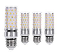 SanGlory Ampoule LED E27 Blanc Chaud 3000K 12W 360° Lumière Lampe LED | Ampoules LED E27 Équivalent 100W Incandescente Maïs Lot Sans Scintillement Non Dimmable Ampoule à Économie D'énergie Lot de 4